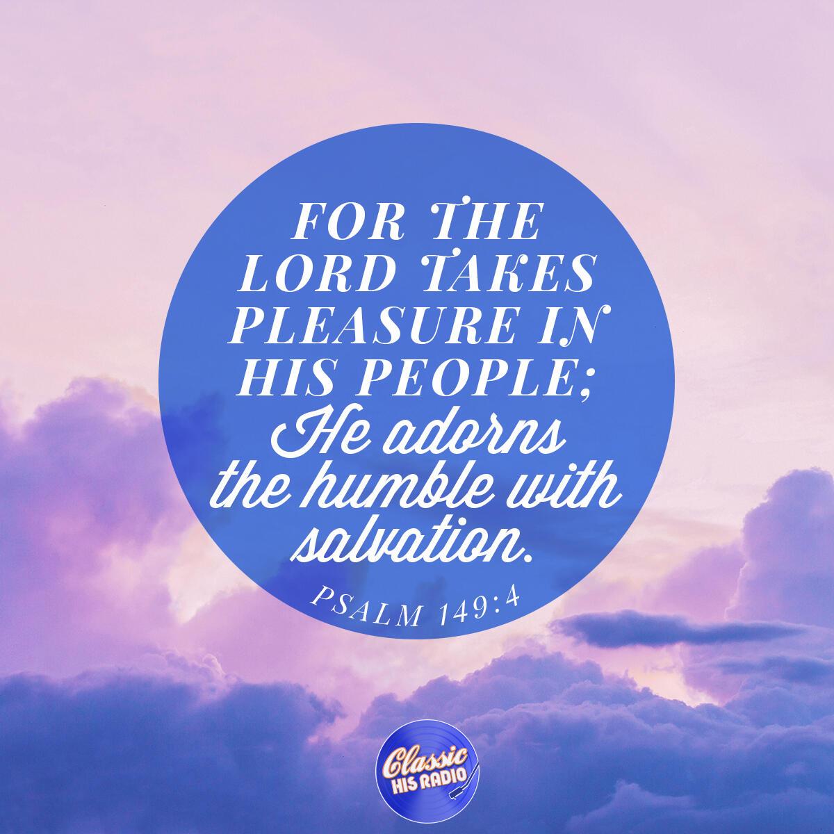 Psalm 149:4 - Verse of the Day