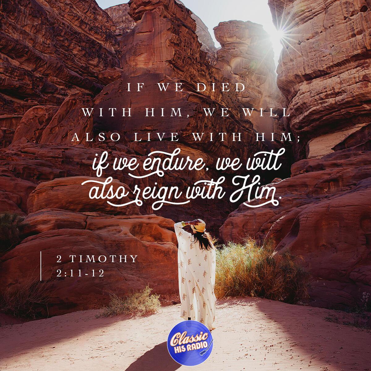 2 Timothy 2:11-12 - Verse of the Day