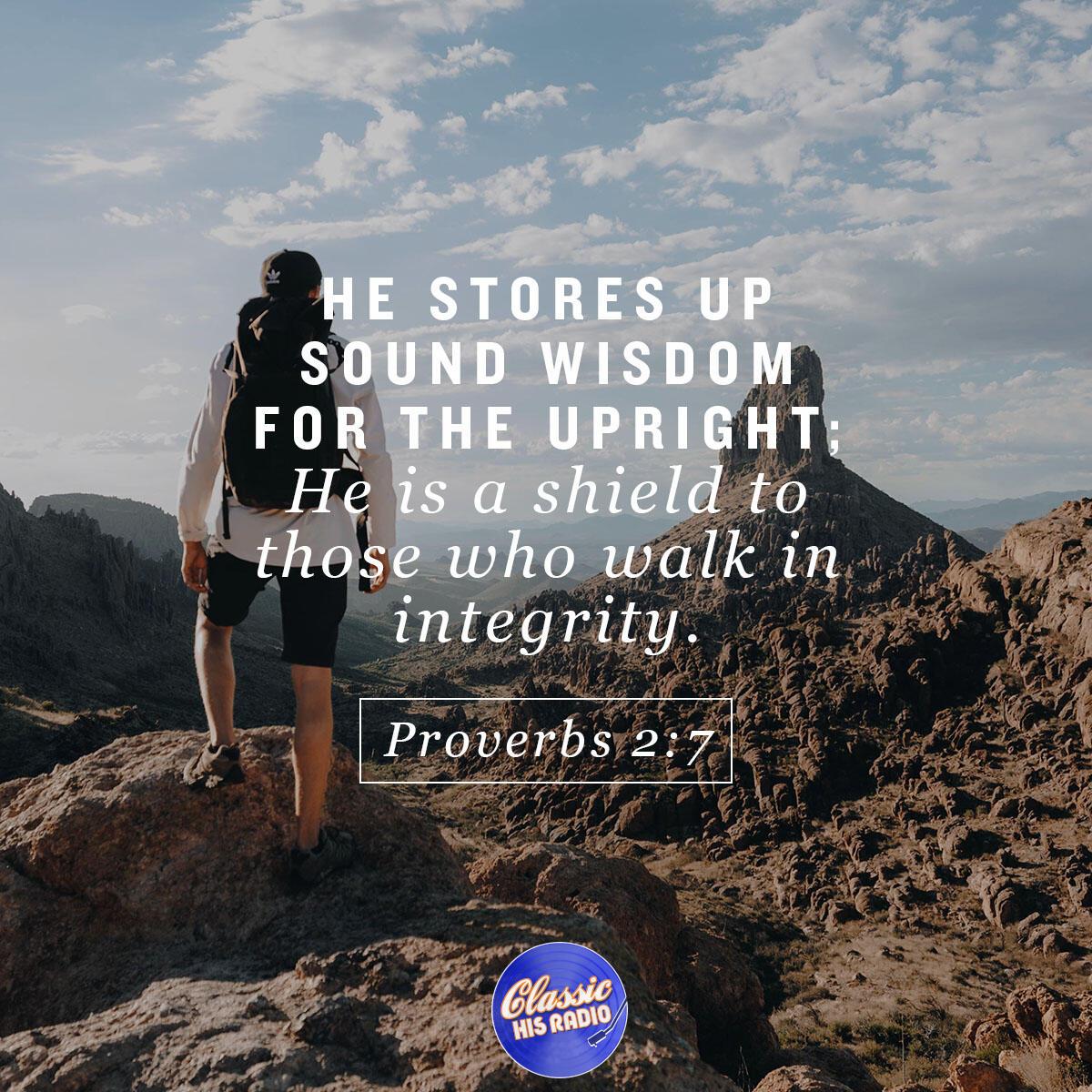Proverbs 2:7 - Verse of the Day