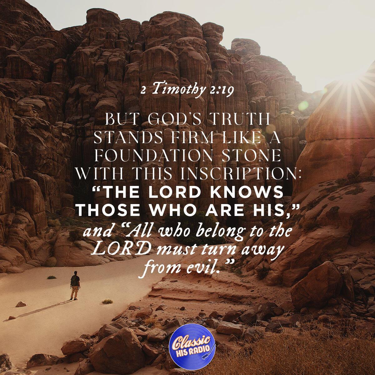 2 Timothy 2:19 - Verse of the Day