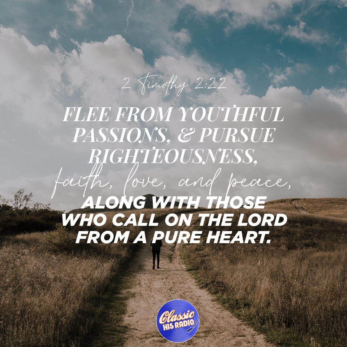 2 Timothy 2:22 - Verse of the Day