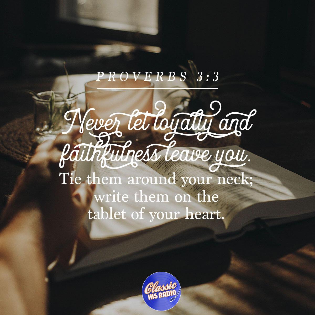 Proverbs 3:3 - Verse of the Day