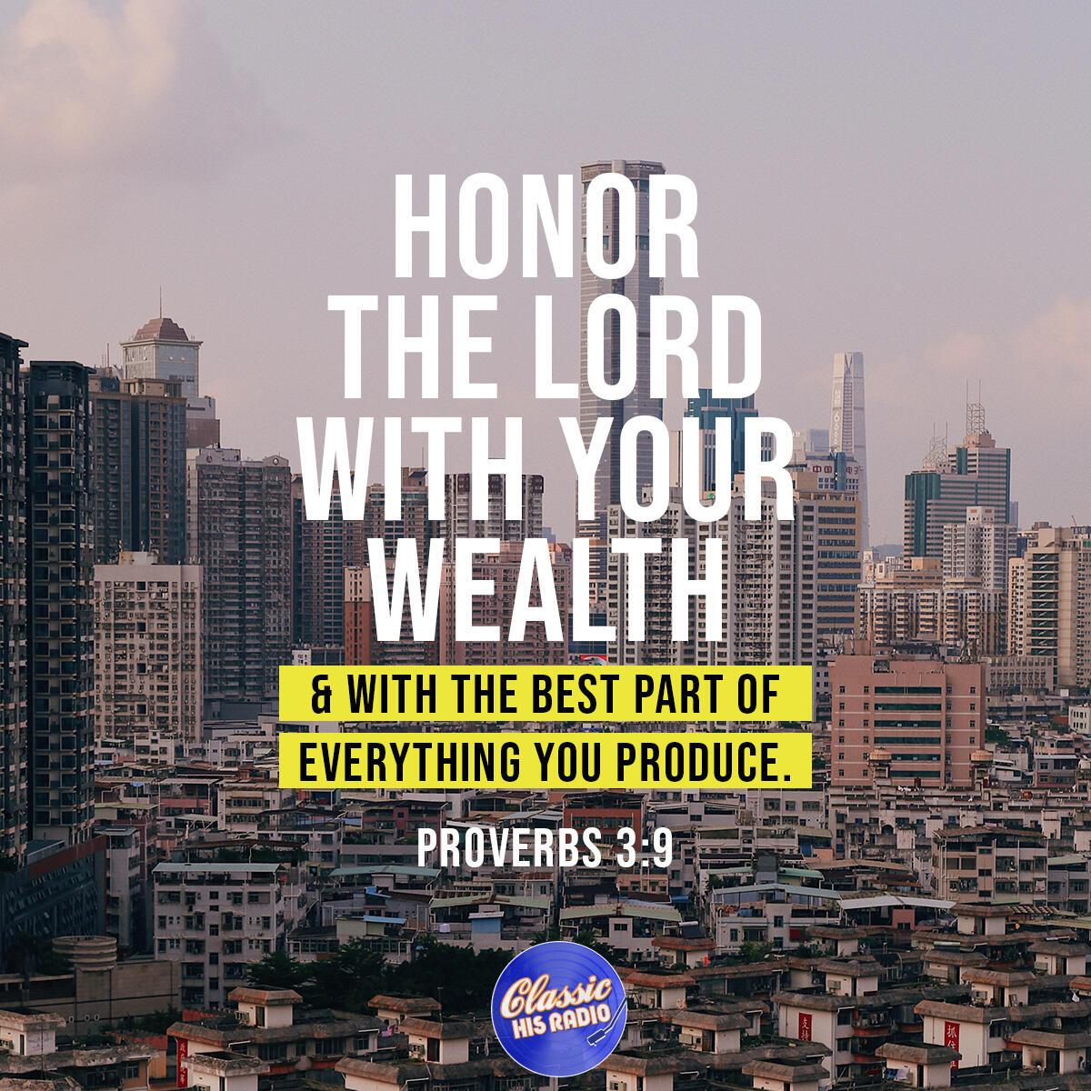 Proverbs 3:9 - Verse of the Day