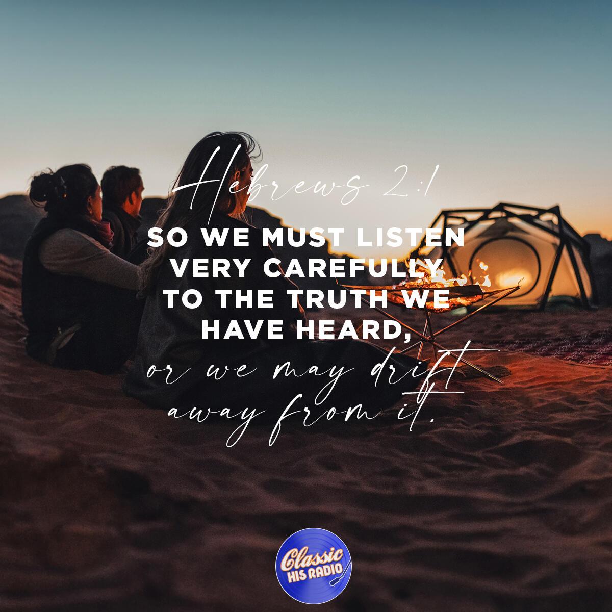 Hebrews 2:1 - Verse of the Day