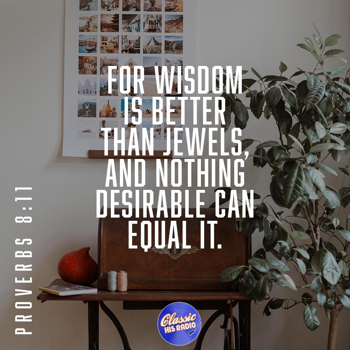 Proverbs 8:11 - Verse of the Day