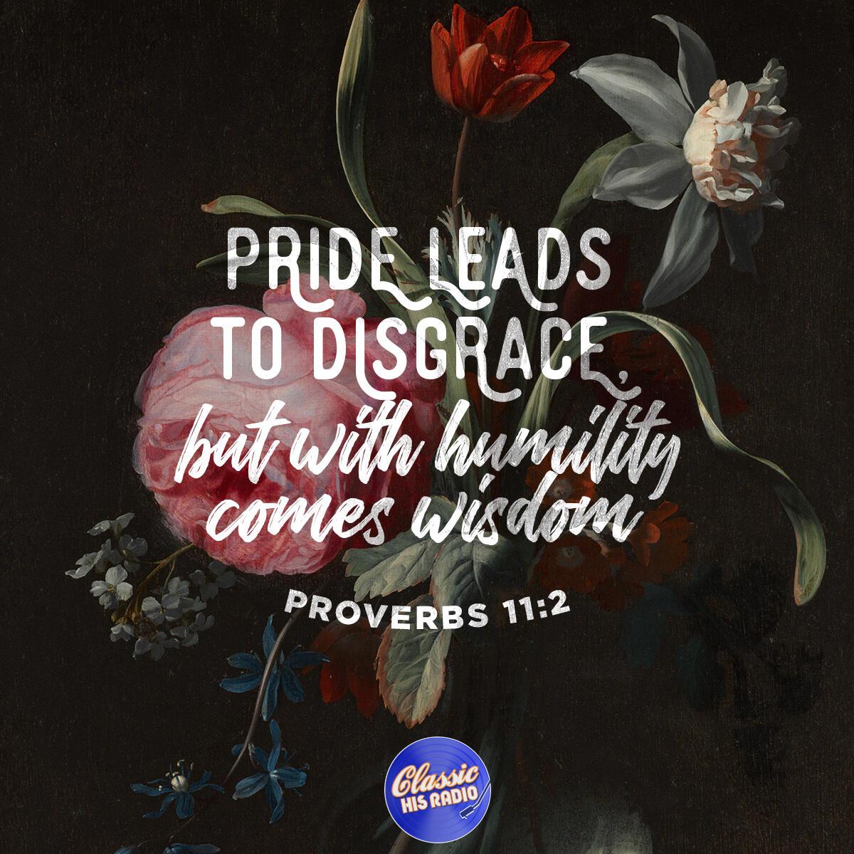 Proverbs 11:2 - Verse of the Day