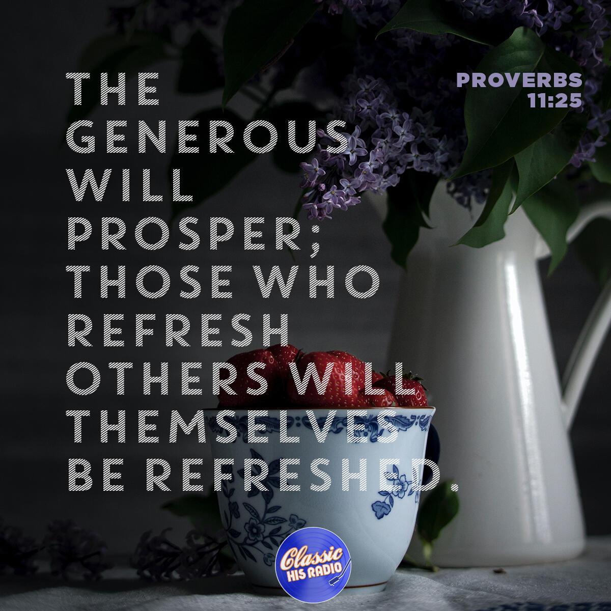 Proverbs 11:25 - Verse of the Day