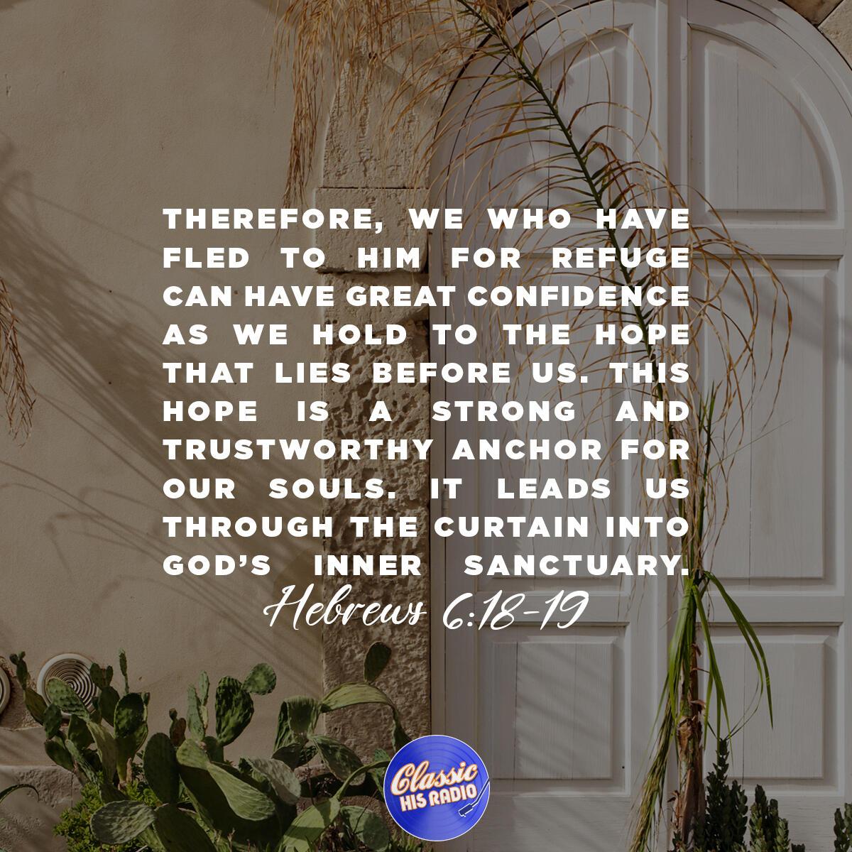 Hebrews 6:18-19 - Verse of the Day