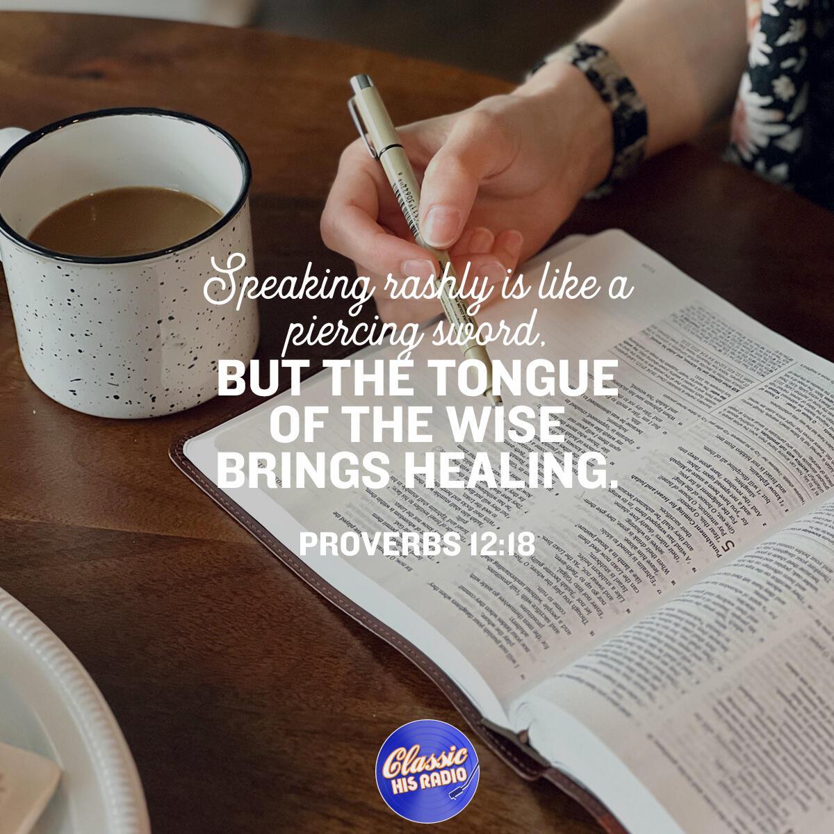 Proverbs 12:18 - Verse of the Day