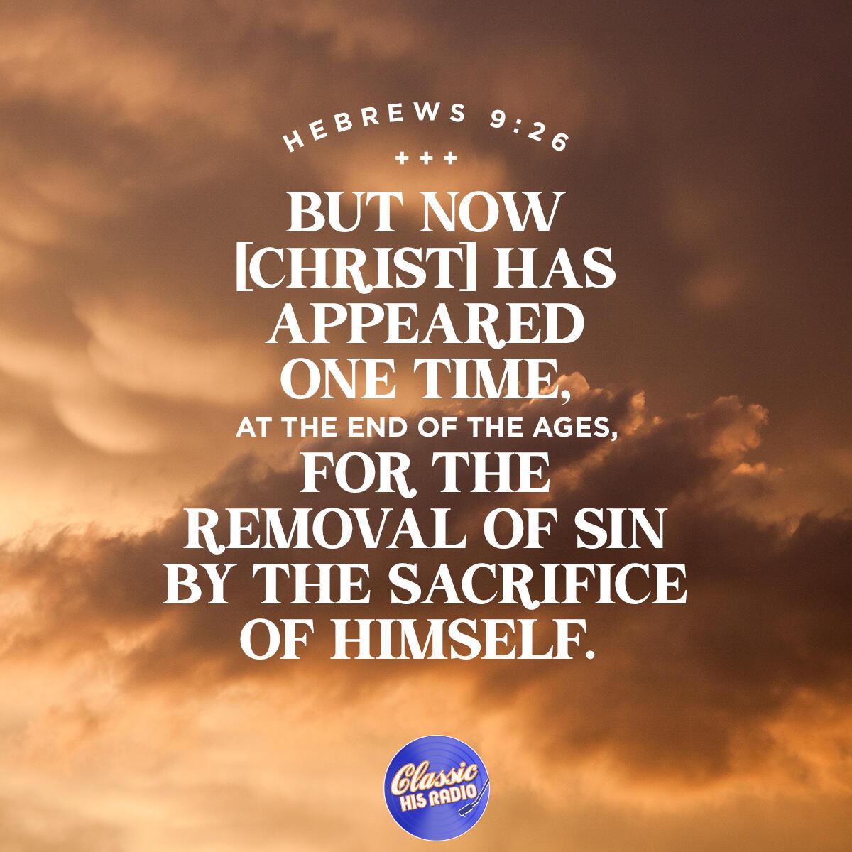 Hebrews 9:26 - Verse of the Day