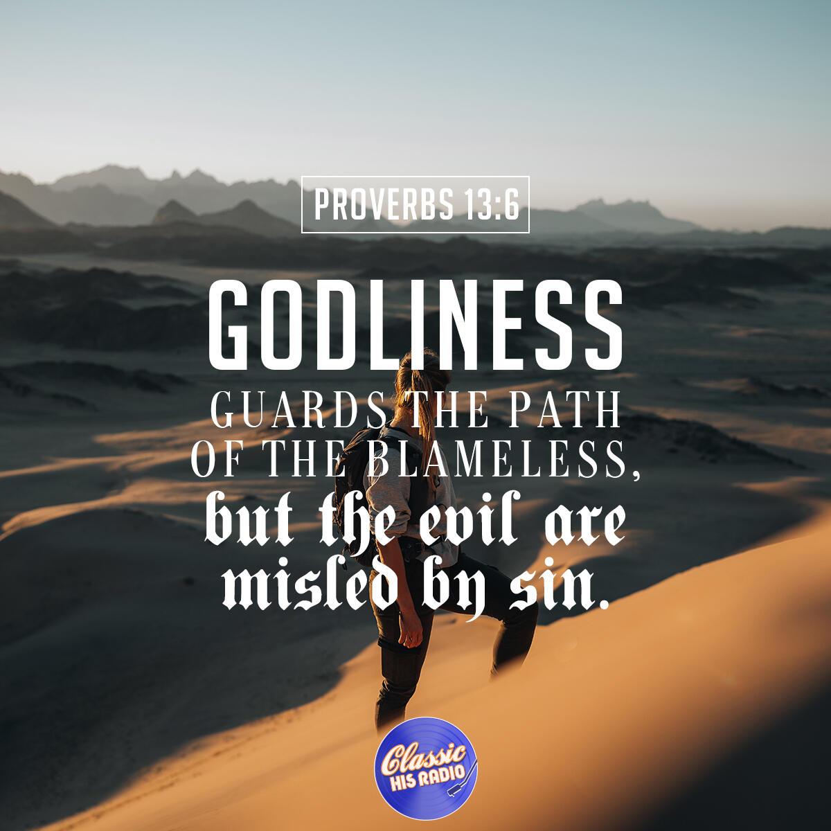 Proverbs 13:6 - Verse of the Day