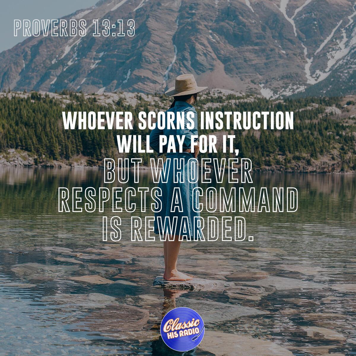 Proverbs 13:13 - Verse of the Day