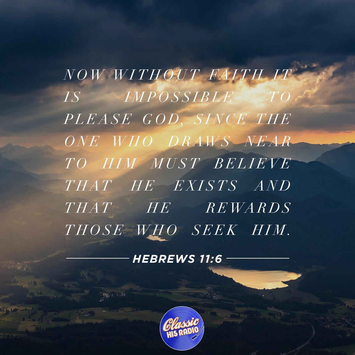 Hebrews 11:6 - Verse of the Day