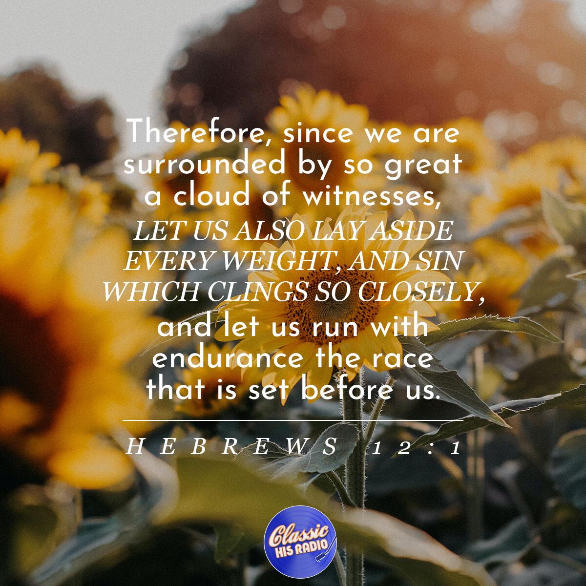 Hebrews 12:1 - Verse of the Day