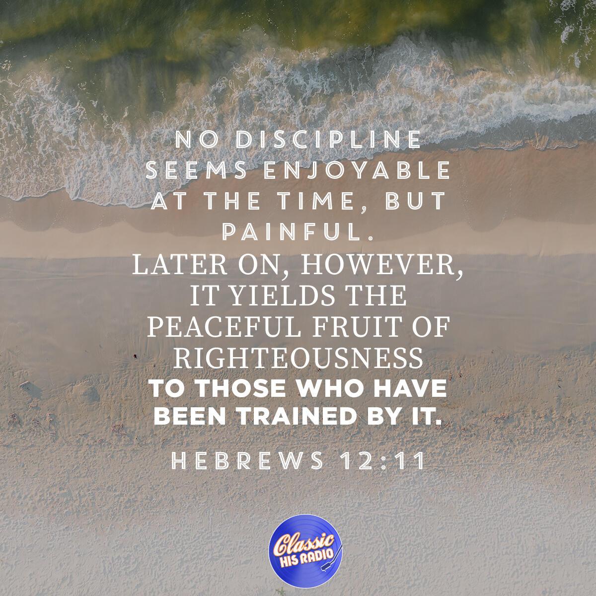 Hebrews 12:11 - Verse of the Day