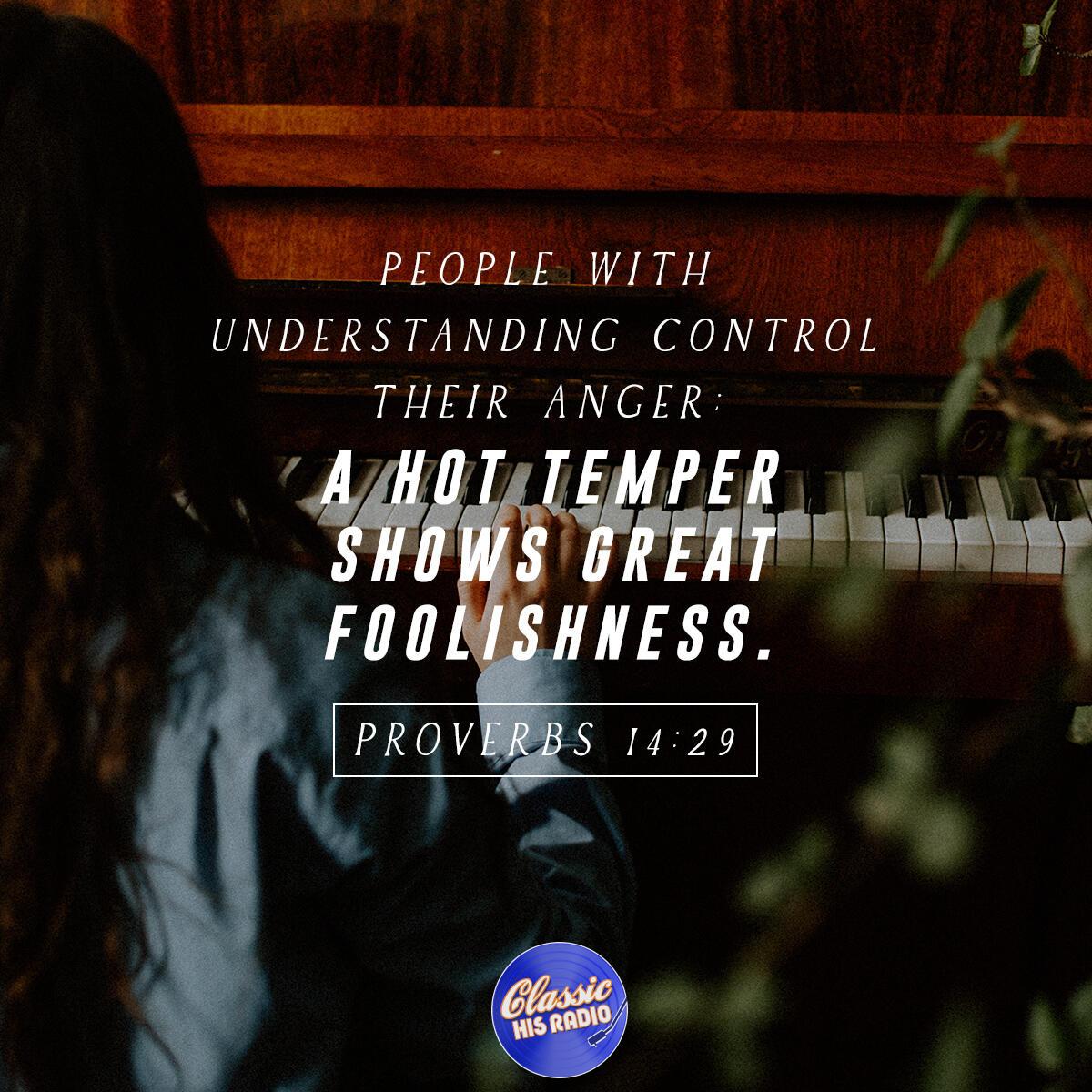 Proverbs 14:29 - Verse of the Day