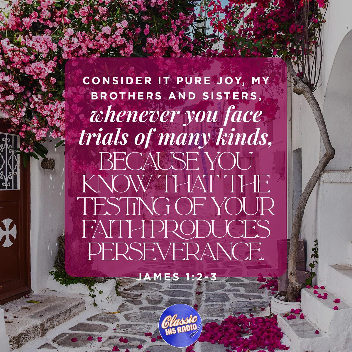 James 1:2-3 - Verse of the Day