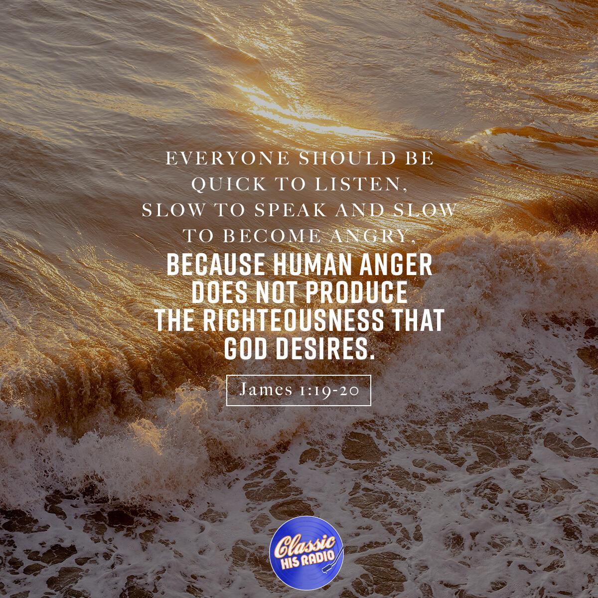 James 1:19-20 - Verse of the Day