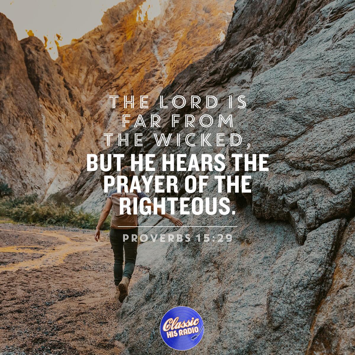 Proverbs 15:29 - Verse of the Day