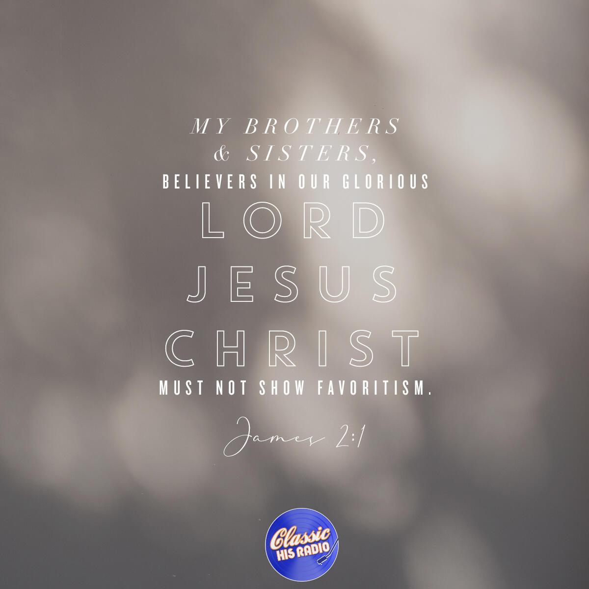 James 2:1 - Verse of the Day