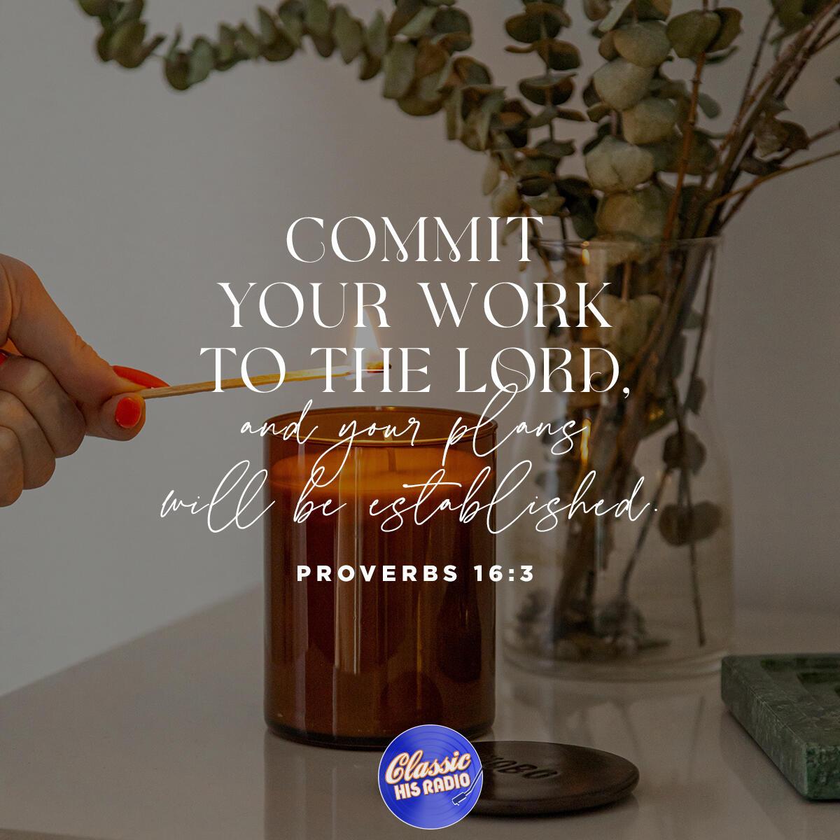 Proverbs 16:3 - Verse of the Day
