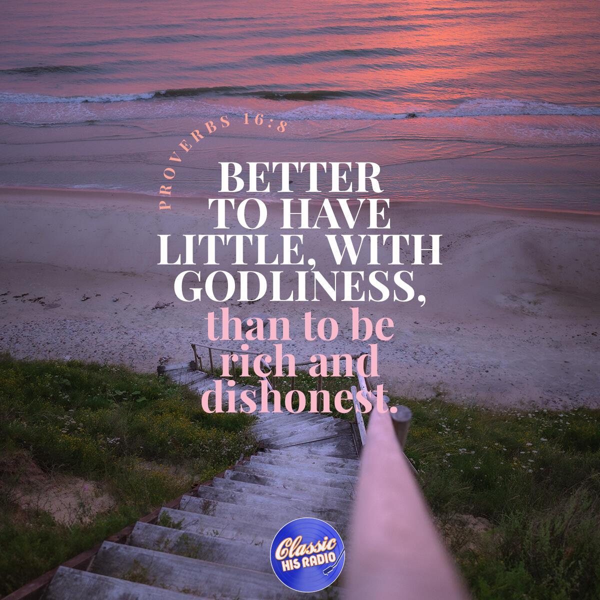 Proverbs 16:8 - Verse of the Day