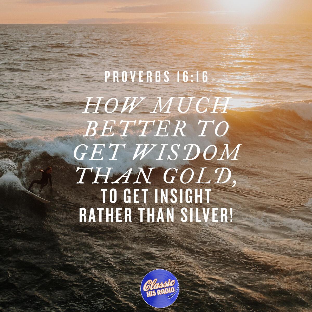 Proverbs 16:16 - Verse of the Day
