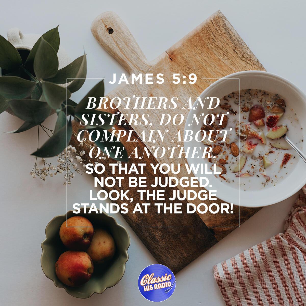 James 5:9 - Verse of the Day