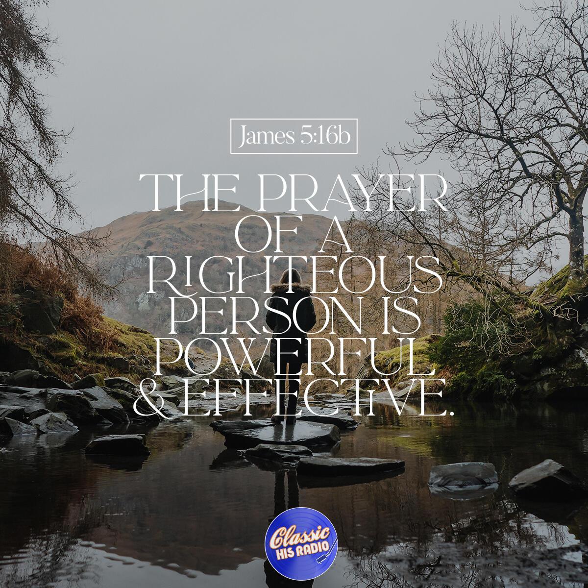 James 5:16b - Verse of the Day