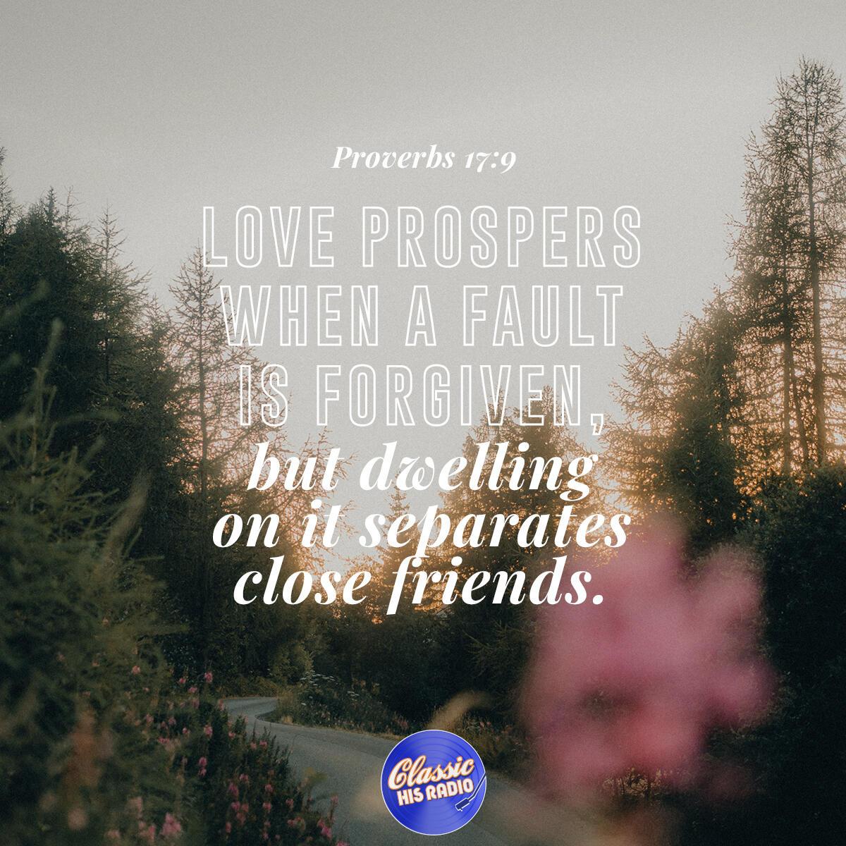 Proverbs 17:9 - Verse of the Day