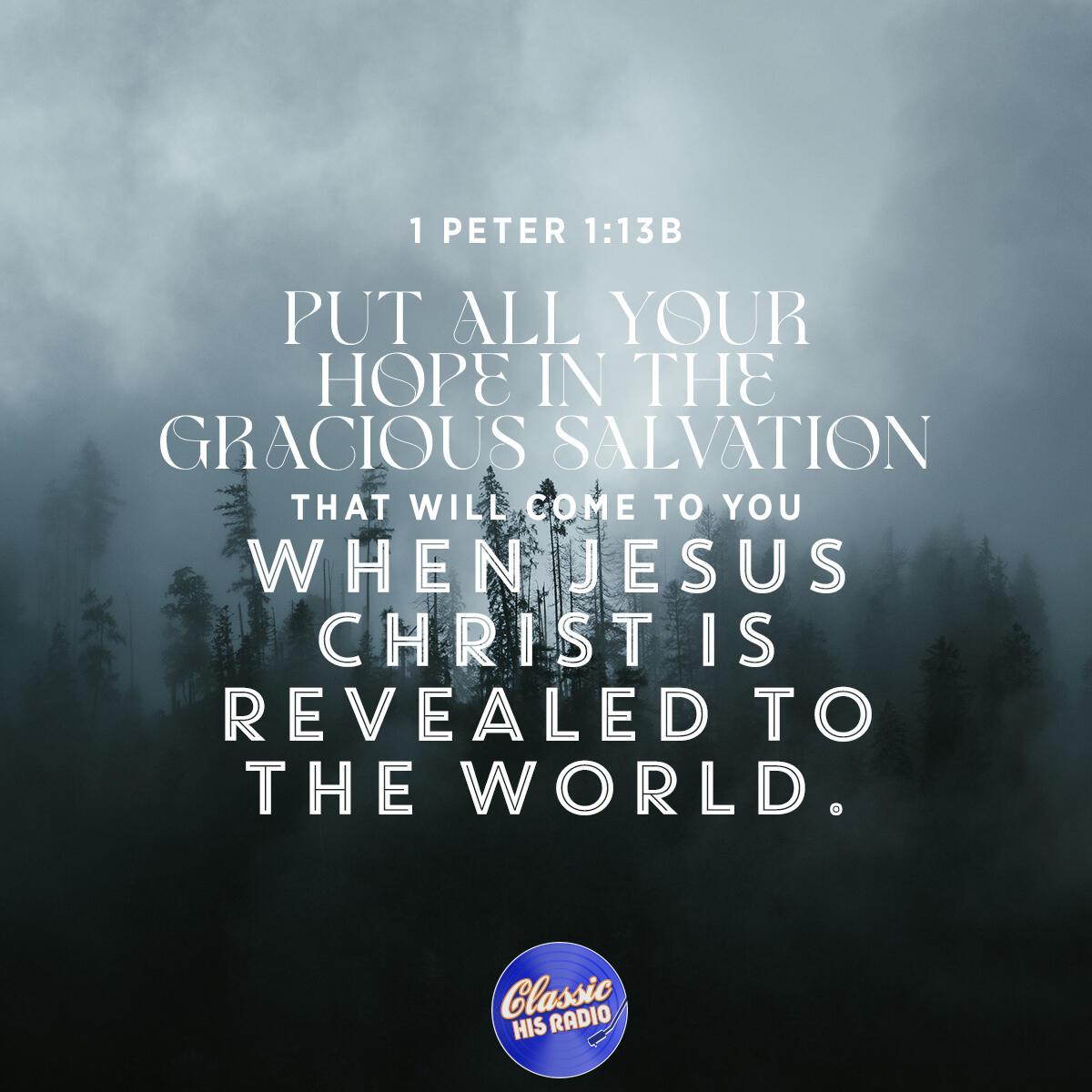 1 Peter 1:13b - Verse of the Day