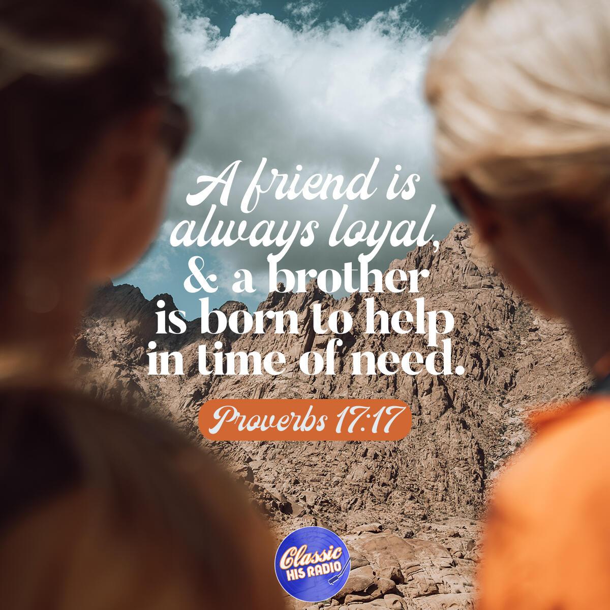 Proverbs 17:17 - Verse of the Day