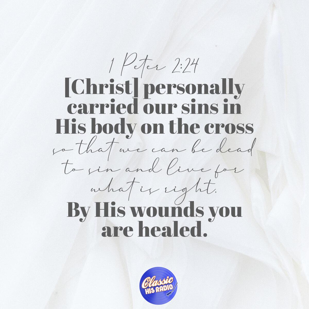 1 Peter 2;24 - Verse of the Day