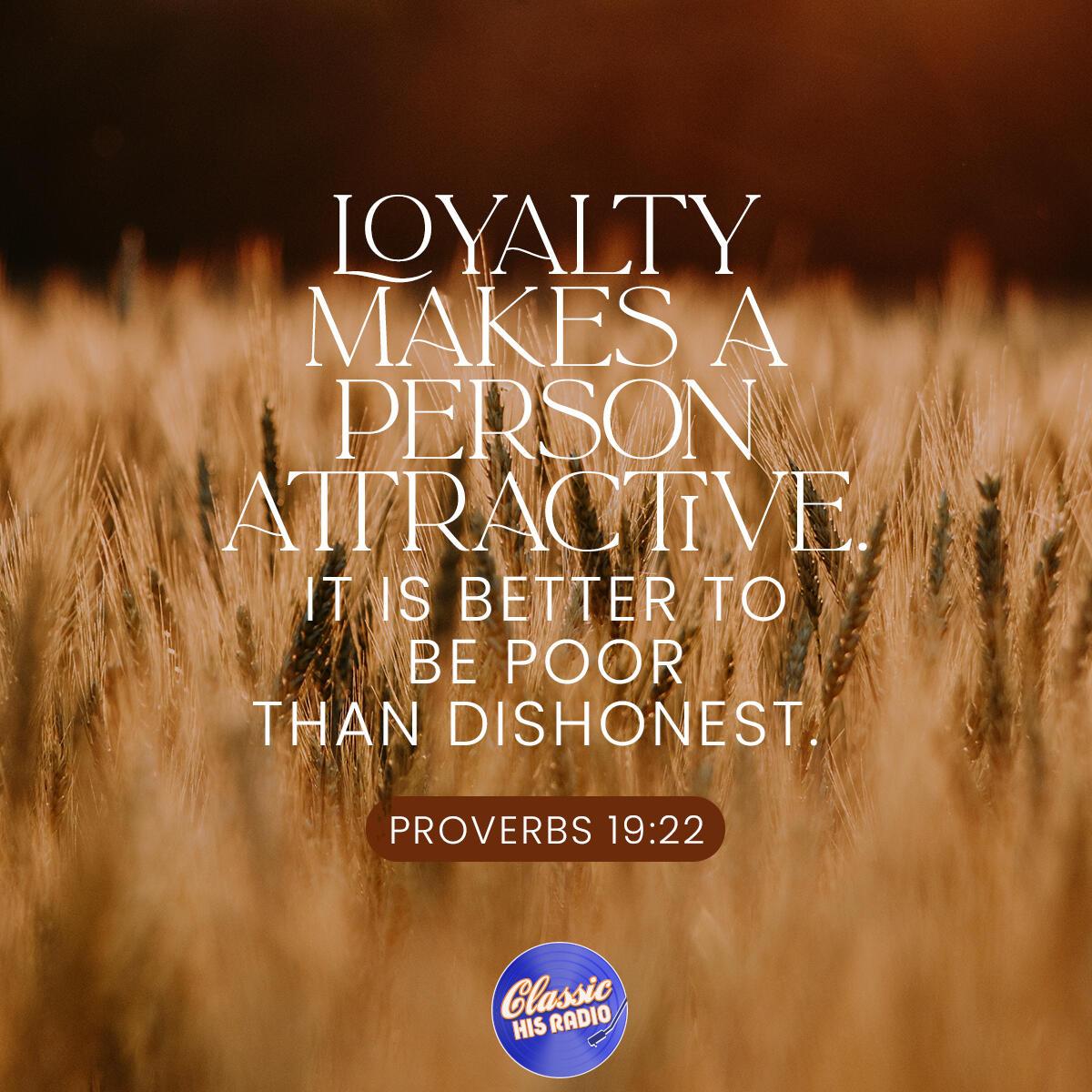 Proverbs 19:22 - Verse of the Day
