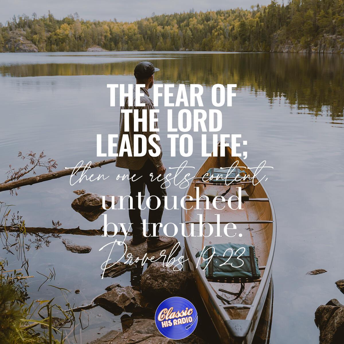 Proverbs 19:23 - Verse of the Day