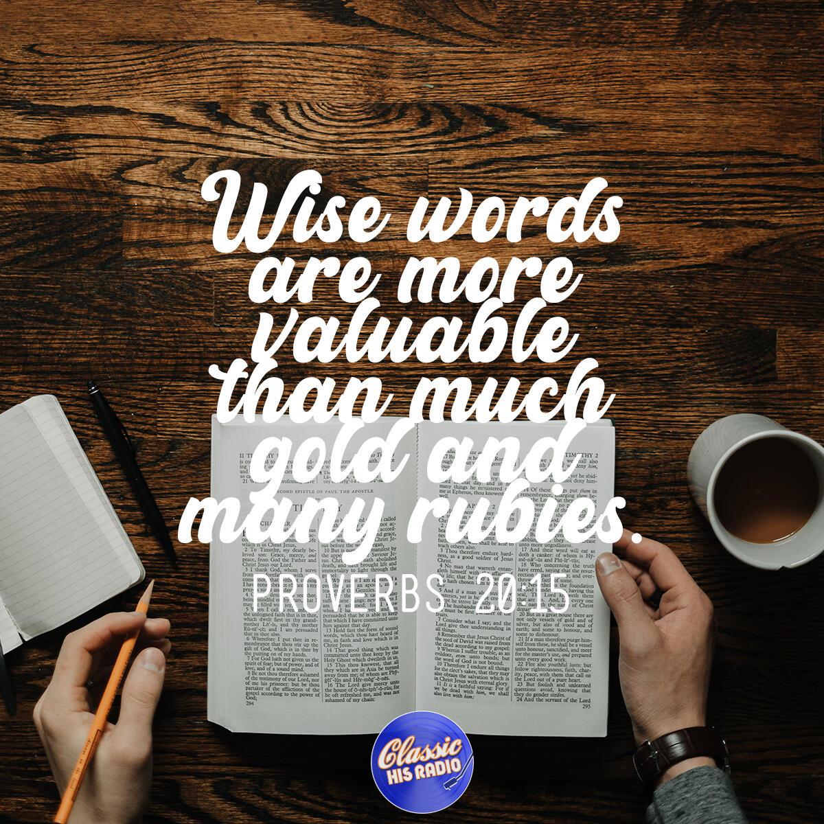 Proverbs 20:15 - Verse of the Day