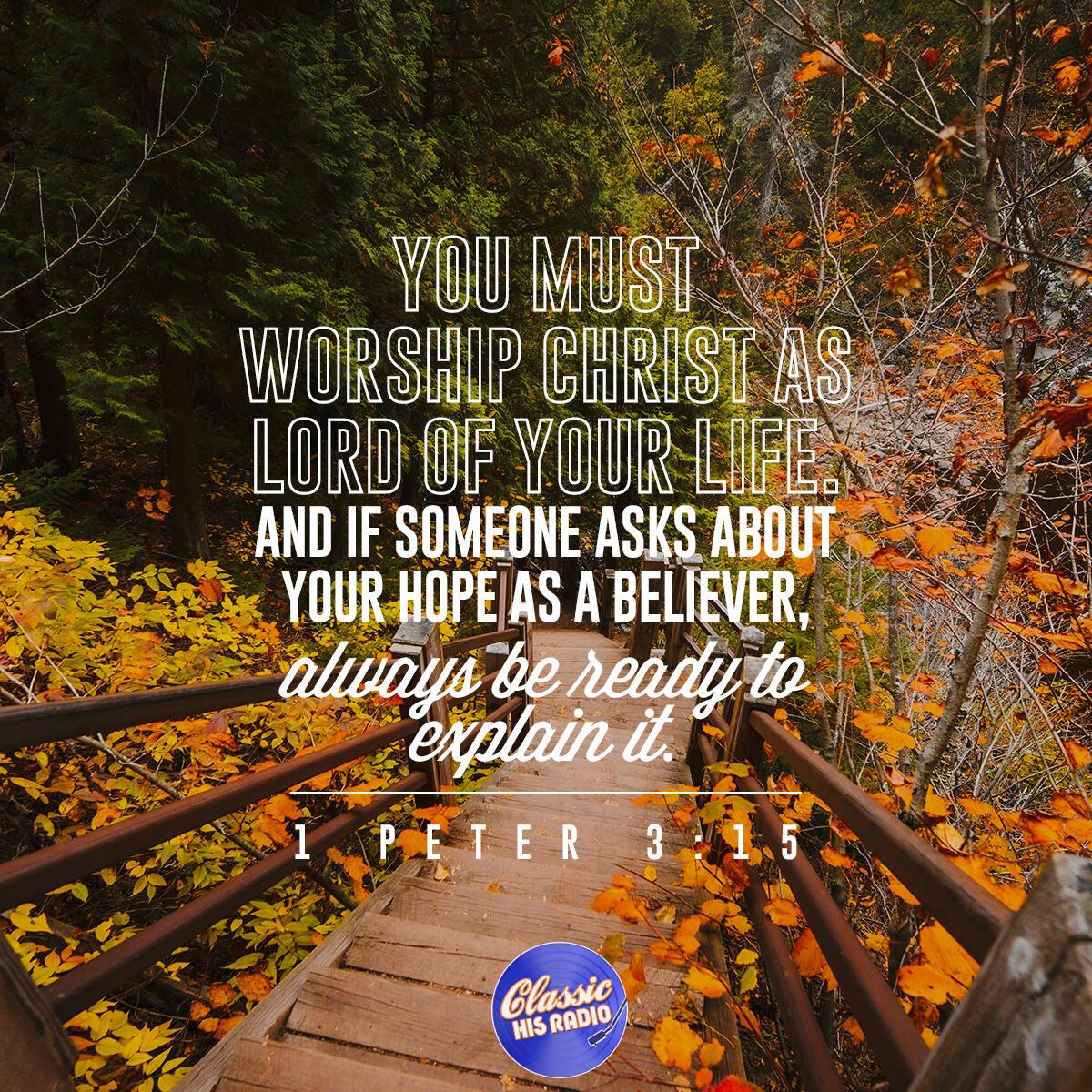 1 Peter 3:15 - Verse of the Day