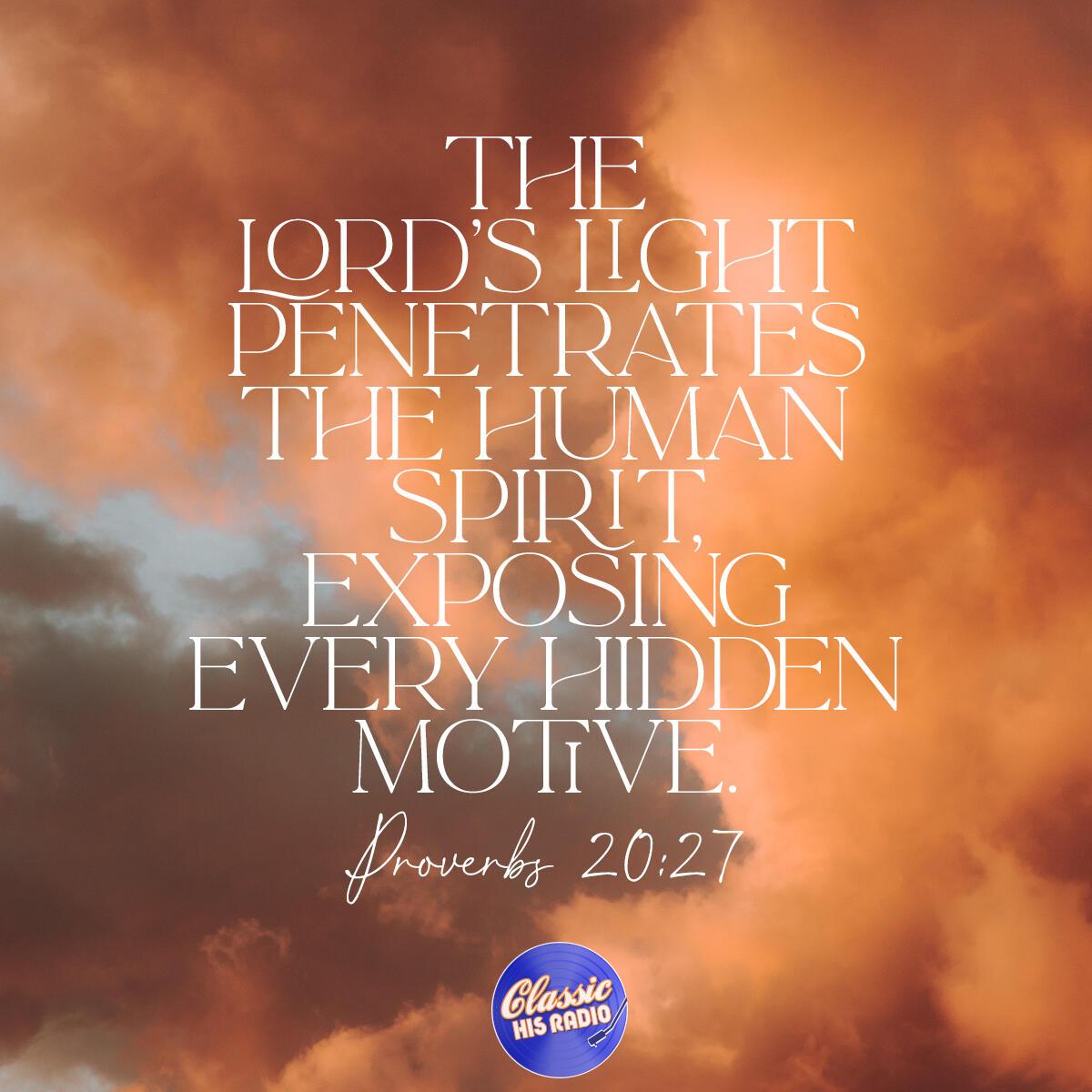 Proverbs 20:27 - Verse of the Day