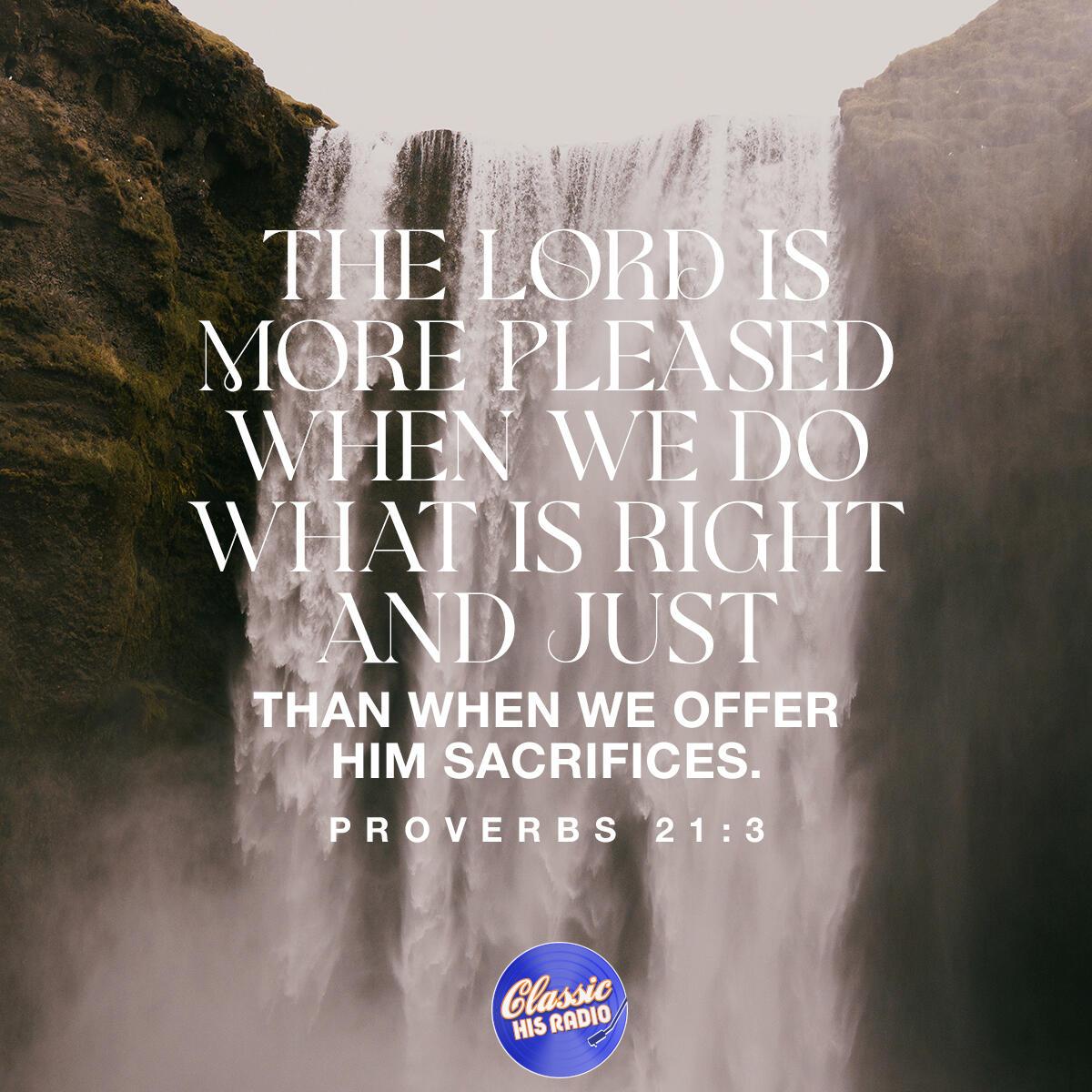 Proverbs 21:3 - Verse of the Day