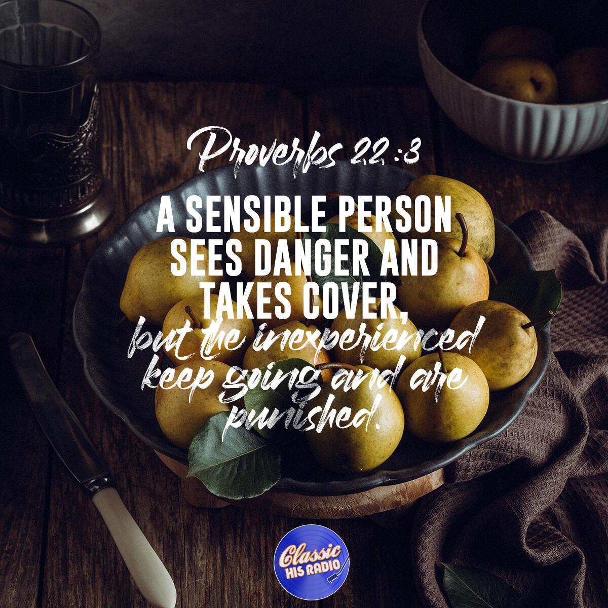 Proverbs 22:3 - Verse of the Day