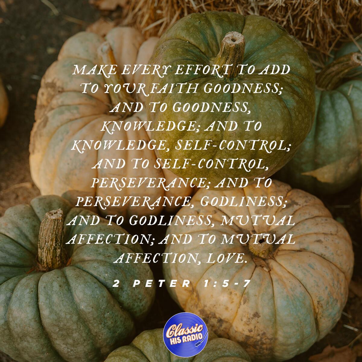 2 Peter 1:5-7 - Verse of the Day
