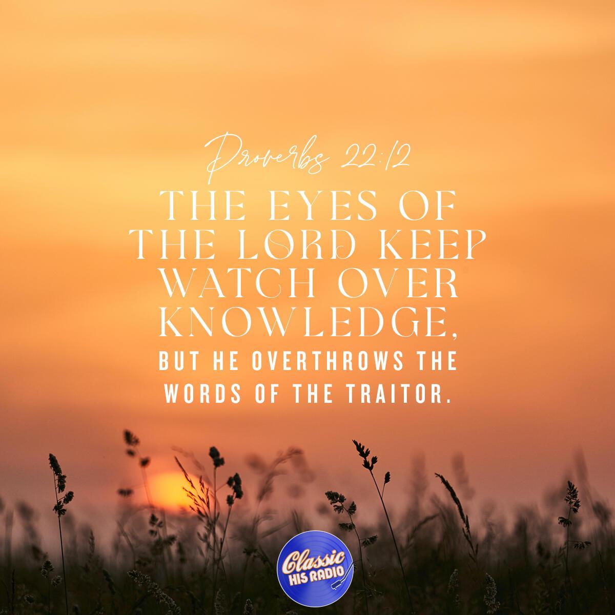 Proverbs 22:12 - Verse of the Day