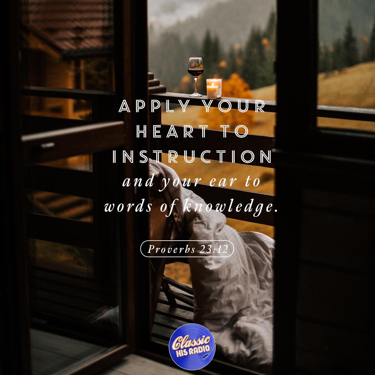 Proverbs 23:12 - Verse of the Day