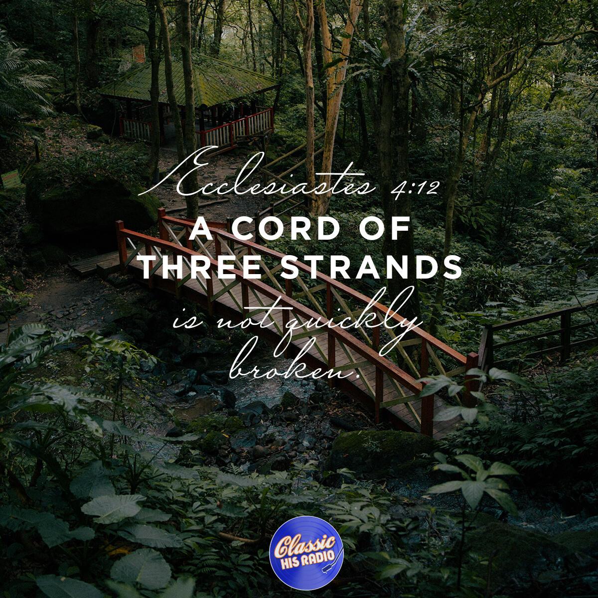 Ecclesiastes 4:12 - Verse of the Day