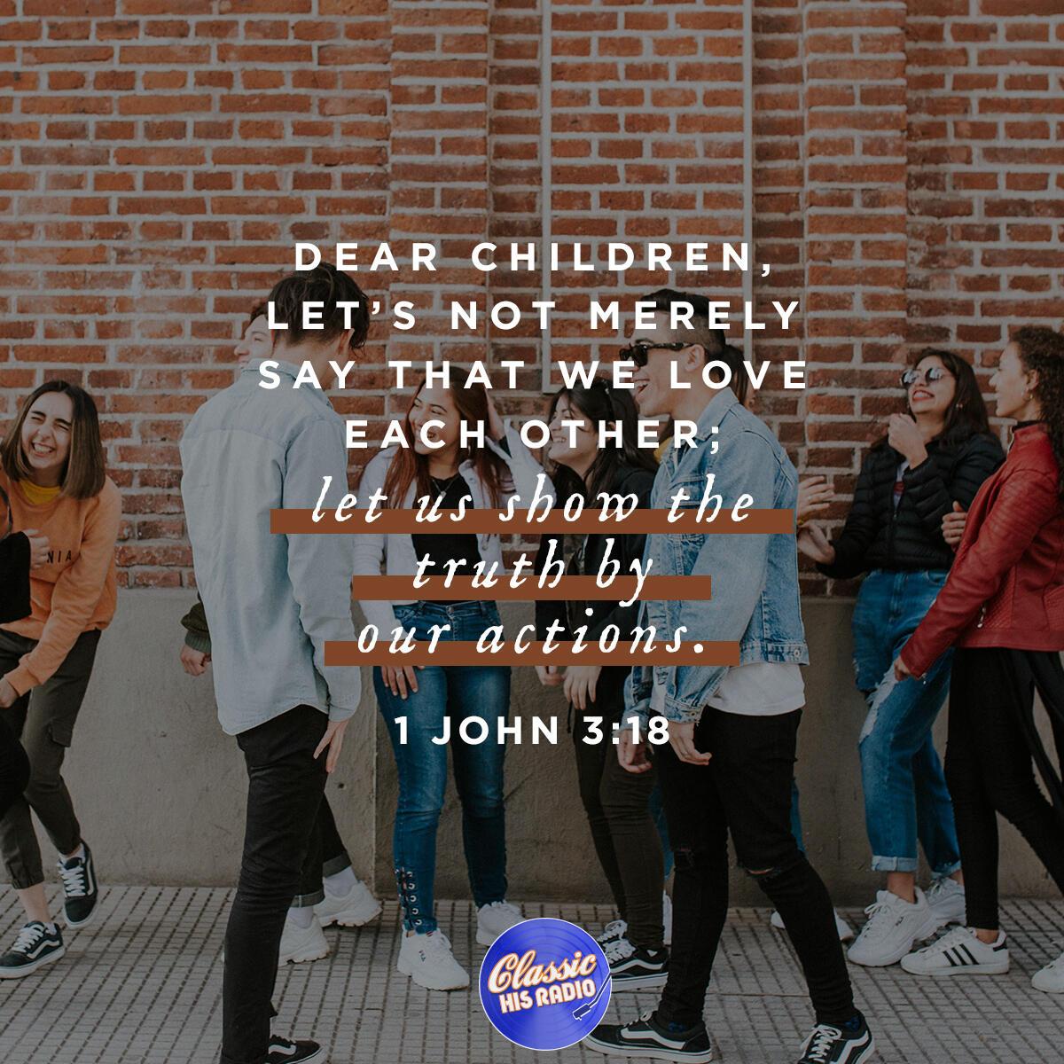 1 John 3:18 - Verse of the Day