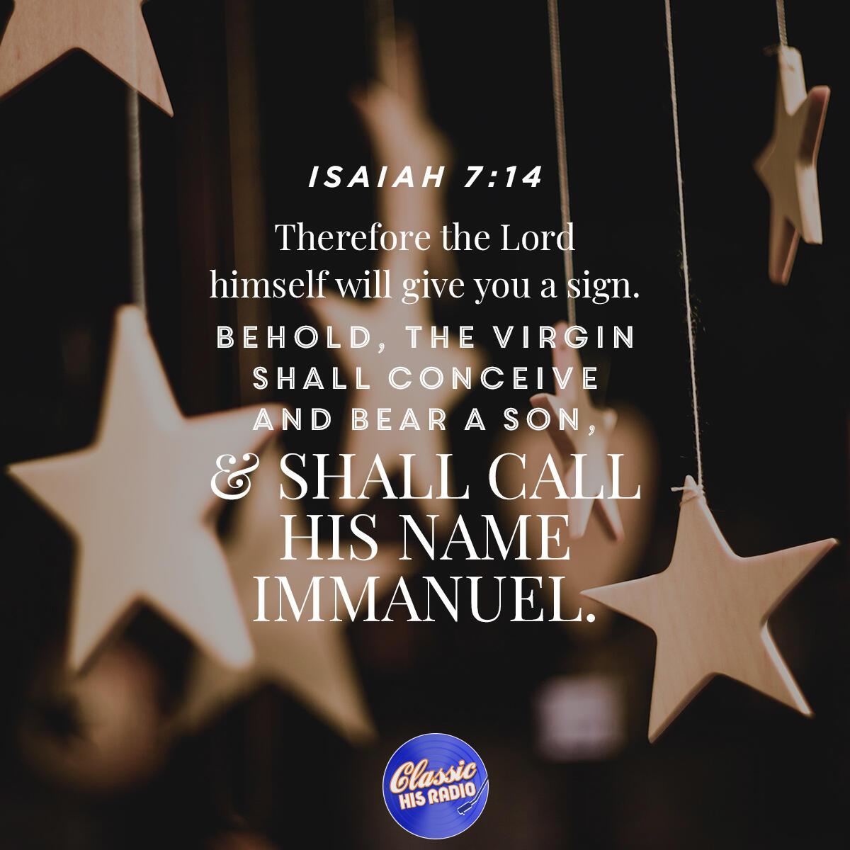 Isaiah 7:14 - Verse of the Day