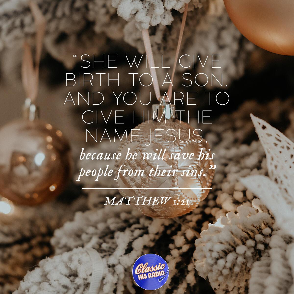 Matthew 1:21 - Verse of the Day