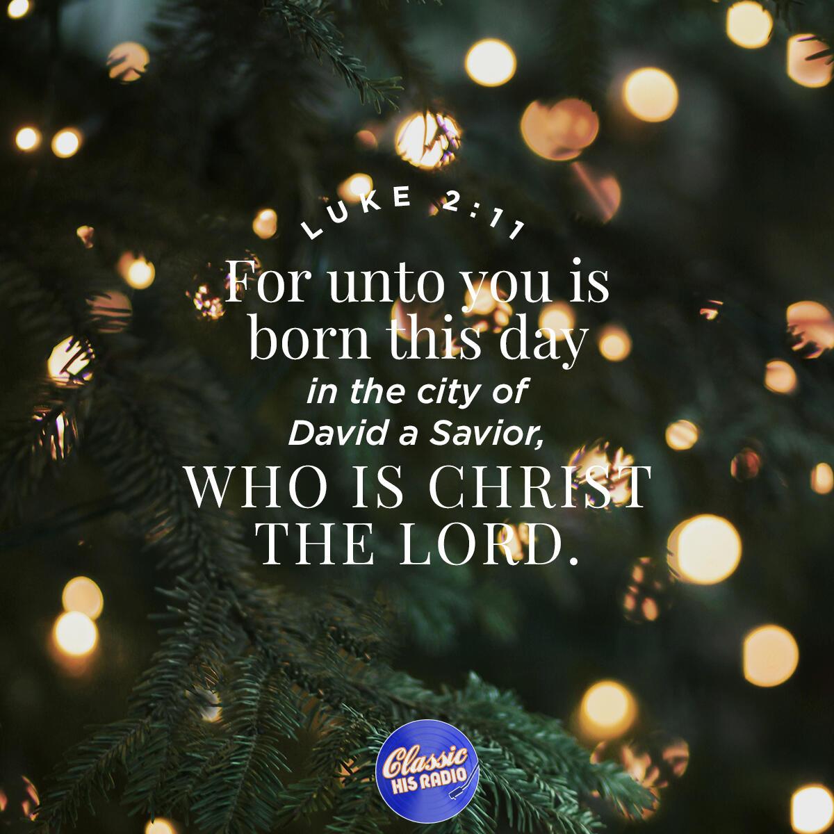 Luke 2:11 - Verse of the Day