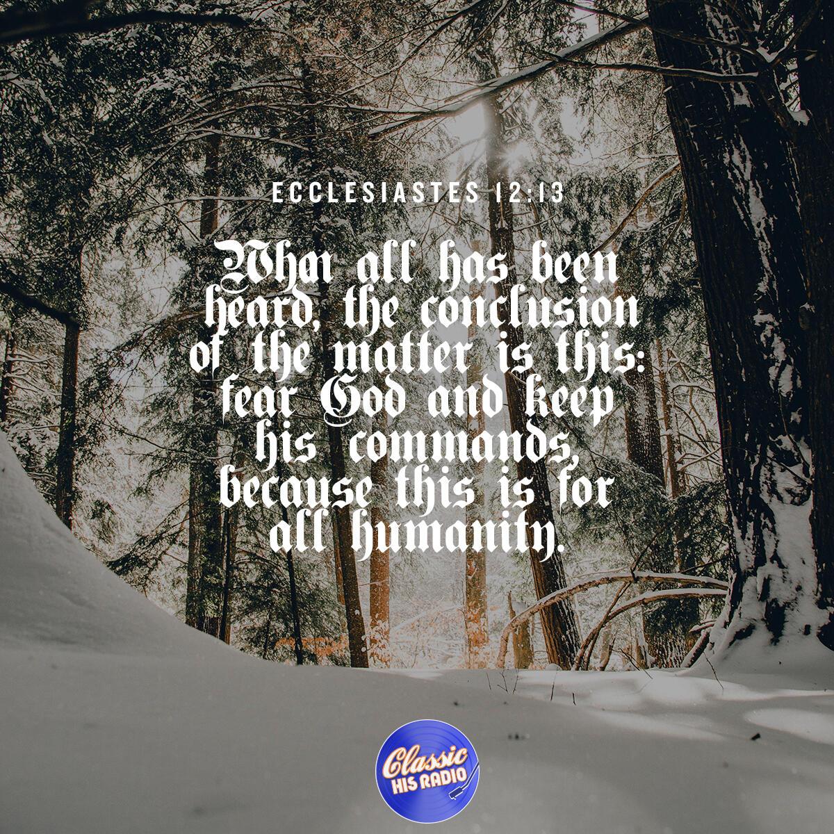 Ecclesiastes 12:13 - Verse of the Day