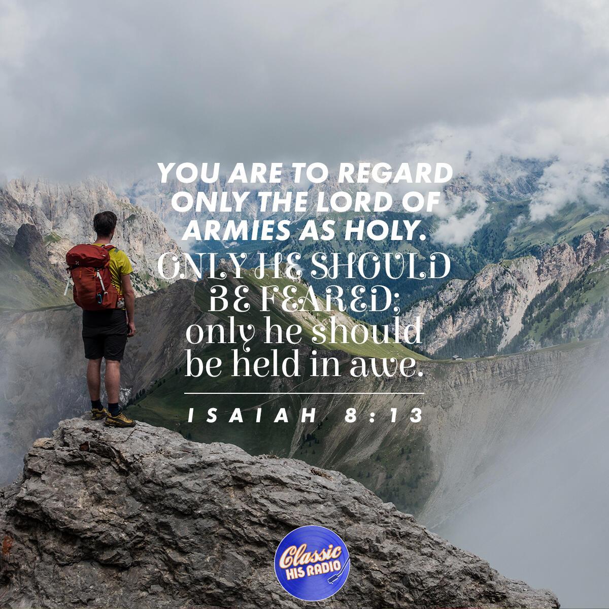 Isaiah 8:13 - Verse of the Day